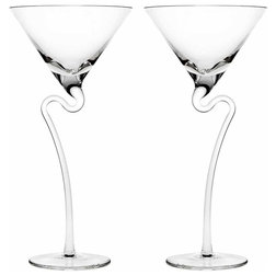 Contemporary Cocktail Glasses by GODINGER SILVER