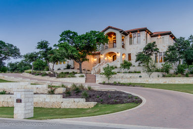 Tuscan exterior home photo in Austin