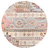 New Mexico NWM-2311 Rustic Colorful/Gray 5'3" Round Area Rug