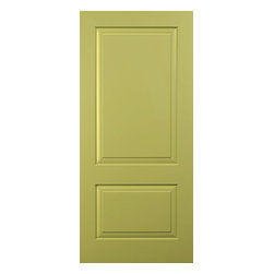 Pella® Architect Series® 2 panel square top smooth solid door - Front Doors