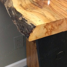 handmade live edge hardwood bathroom vanity