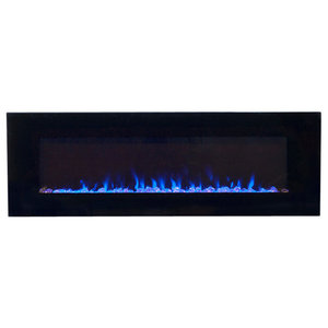 Electric Color Changing Fireplace Wall, Northwest Wall Mounted Electric Fireplace With Dual Color Leds And Remote