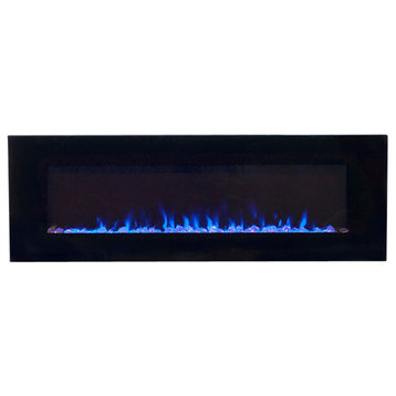 Northwest Led Fire and Ice Electric Fireplace With Remote, 36", 54