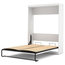 Bestar Pur By Bestar 136 Queen Wall Bed Kit, White
