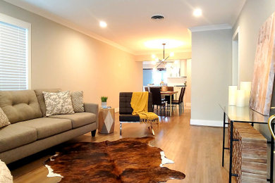 Home design - transitional home design idea in Houston