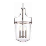 Three-bulb hanging light Penn Station