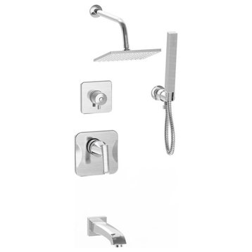 Shower System w/ Triple Converter, Hand Held Sprayer, Tub Spout, Passion Series