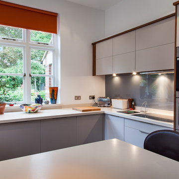 Grey Lay-on Flat Door Kitchen