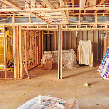 Basement Remodel with Golf Simulator