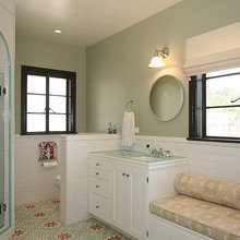 arched shower