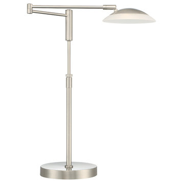 Arnsberg 572310107 LED Table Lamp Meran Turbo Satin Nickel