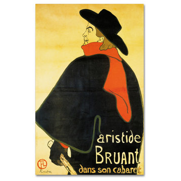 'Aristide Bruant' Canvas Art by Henri Tolouse-Lautrec