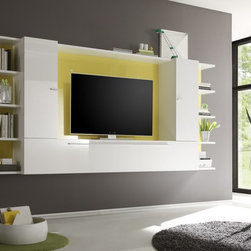 Modern Wall Unit TV Media Entertainment Center Jazz Composition 1 - $1,266.00 - Entertainment Centers And Tv Stands