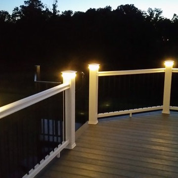 Azek Deck with Spiral Staircase