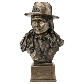 "Sitting Bull" Bust, Americana, Cold Cast Bronze