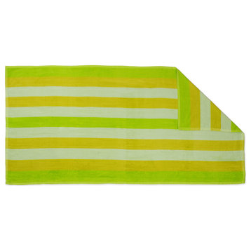 Cabana Green Stripe Beach Towel