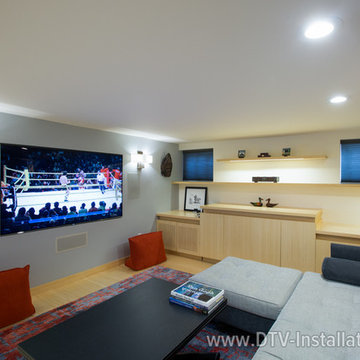 We installed KL7800THX inwall speakers in the front and a powerful KW120THX inw