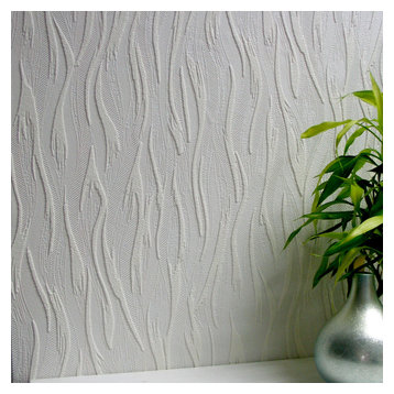 Caiger Paintable Textured Vinyl Wallpaper Bolt