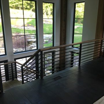 Interior Wood + Metal Stair & Railing Job