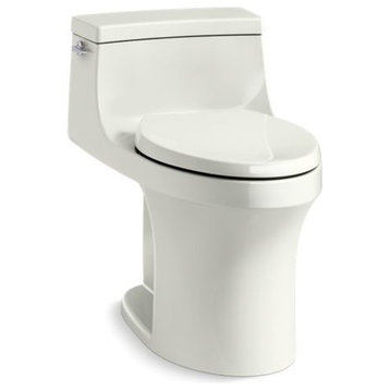 Kohler San Souci 1-Piece Elongated 1.28 GPF Toilet w/ Left-Hand Lever, Dune