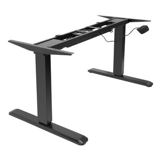 Mount-It! 48 in. Black Extra-Wide Height Adjustable Standing Desk Converter