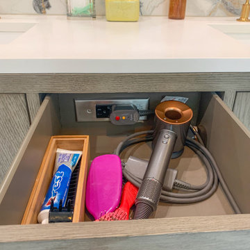 Bathroom Vanity In-Drawer Outlets