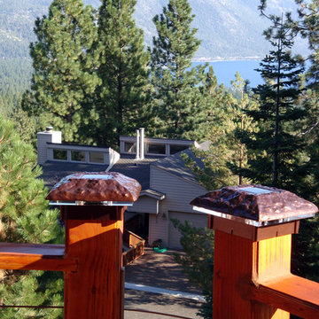 Kinch - Deck lighting using low voltage lighted post caps.