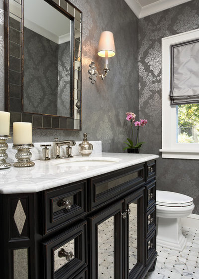 Traditional Powder Room by Elsie Interior