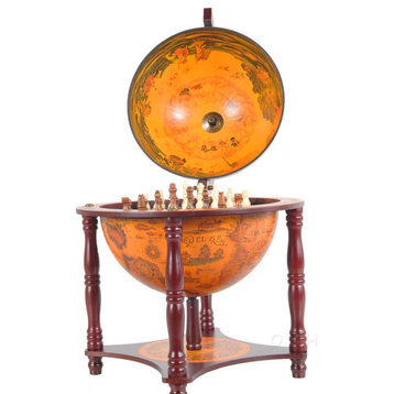 Old Modern Handicrafts NG023 Red Globe 13" chess holder 4 legs stand