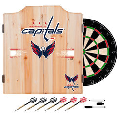 Budweiser Clydesdale Trademark Global Bristle Dartboard And Cabinet Set  (Darts Included)