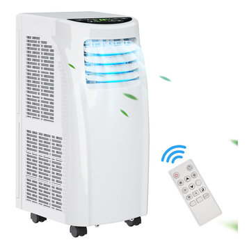 Costway 10000 BTU Portable Air Conditioner & Dehumidifier Function Remote w/Kit