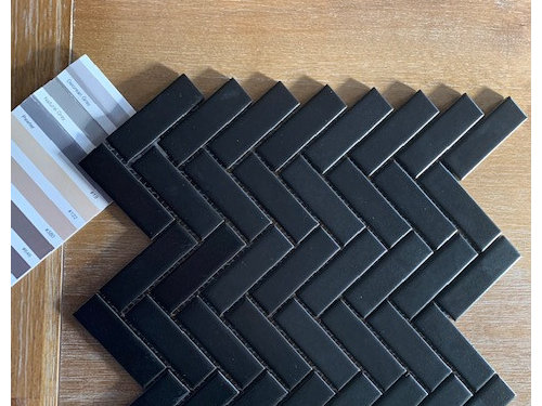 Help With Grout Color For Matte Black Tile, What Color Grout To Use With Black Tile