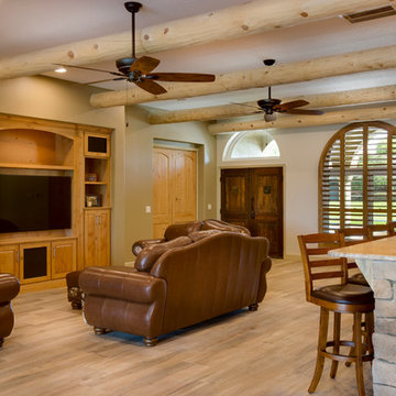 Custom built entertainment center