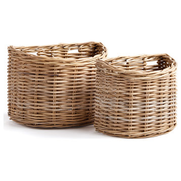 Normandy Demilune Baskets, Set Of 2