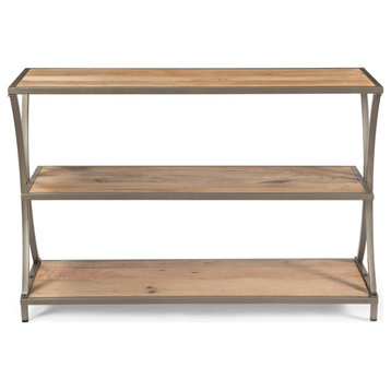 Christine Modern Industrial Handcrafted Mango Wood Console Table