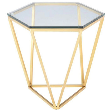 Faye Gold Side Table
