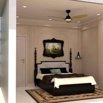 Exquisite Bedroom Interior Design in Kolkata by Custom Design Interiors Pvt Ltd.