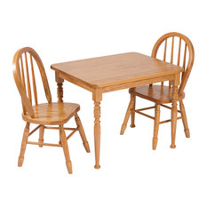 50 Most Por Traditional Kids Table And Chair Sets For 2018 Houzz Furniture Barn Usa Amish Made Heirloom Child S Square Oak Table And Chairs Set Kids