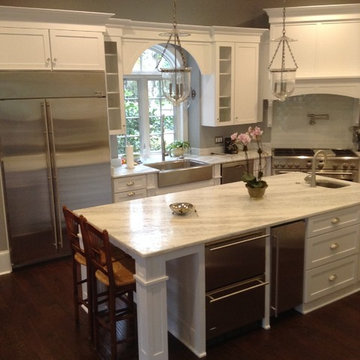 White Transitional Kitchen