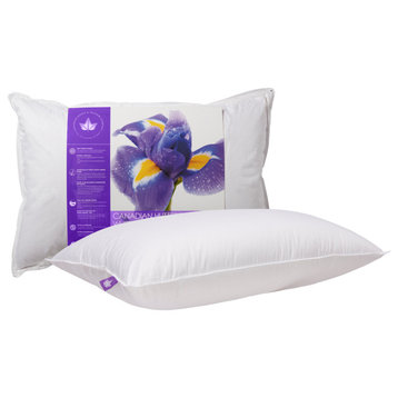 Hutterite Goose Down Pillow, Queen, Soft Support