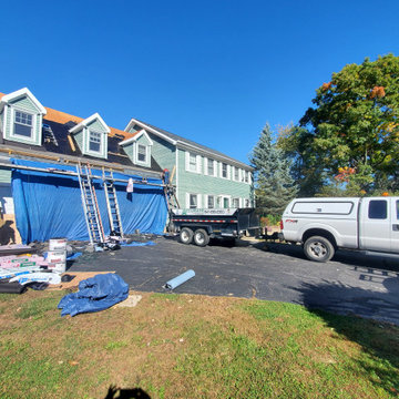 Roof in progress