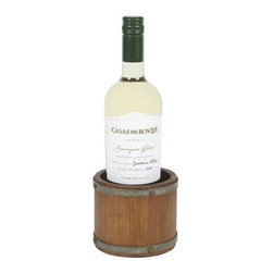 Wood and Metal Wine Coaster - Coasters