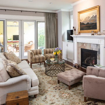 Burlap Cornice and Burlap Drapes