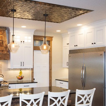 Midcontinent Cabinetry kitchen with refurbished barnwood