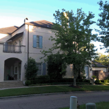 Side Elevation of a Garden Park Townhome corner lot