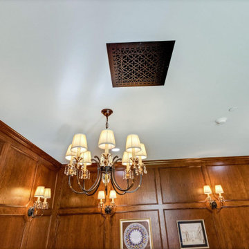 Oxford‑Inspired Great Hall with Custom Scroll Grilles