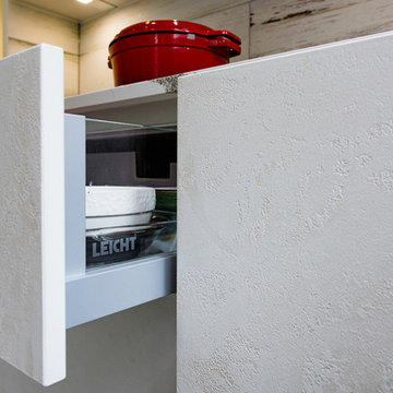 White Concrete Kitchen