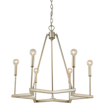 Acclaim Reagan 6-Light Chandelier IN11395WG - Washed Gold