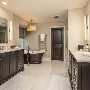 Neutral Luxe Bathroom Remodel in River Hills, WI