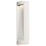 ET2 Lighting - ET2 Lighting Boardwalk LED 2-Light Outdoor Wall Sconce in Sandstone - This outdoor collection is cast in concrete for maximum durability in harsh climates such as coastal environments. Available in your choice of White or Grey Aggregate, both are powered by dual integrated LED boards for efficient and long life operation.